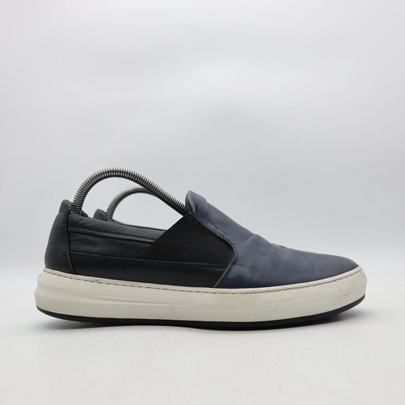 Salvatore Ferragamo Men\'s US Size 7.5 EE Loafers Navy Leather Sneakers main image 8